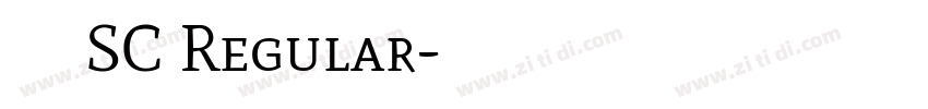 华文行楷 SC Regular字体转换